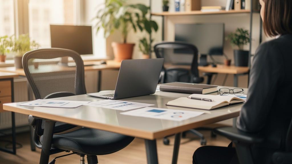 Manager et employé en discussion dans un bureau ouvert