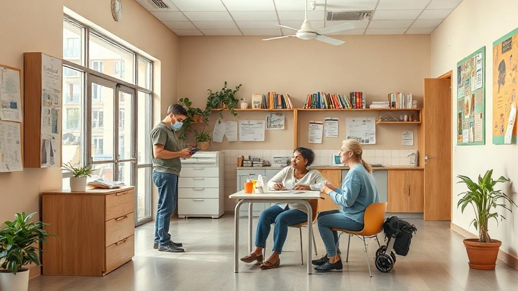Réunion RH dans un établissement médico-social