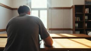 Étudiant consultant son espace numérique universitaire