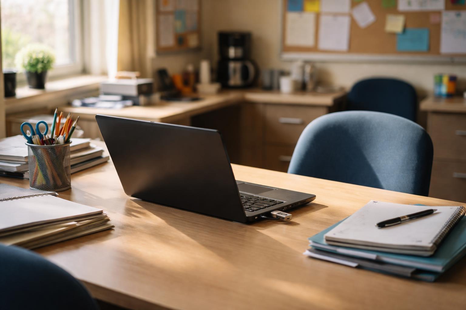 Enseignant déposant des ressources vidéo sur le portail numérique de son lycée