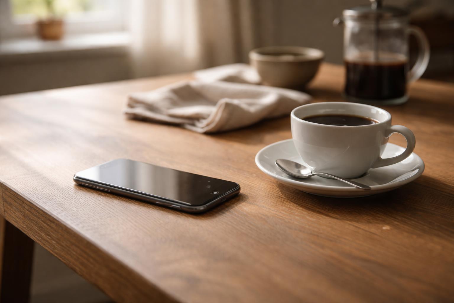 Parent vérifiant les absences de son enfant sur un smartphone