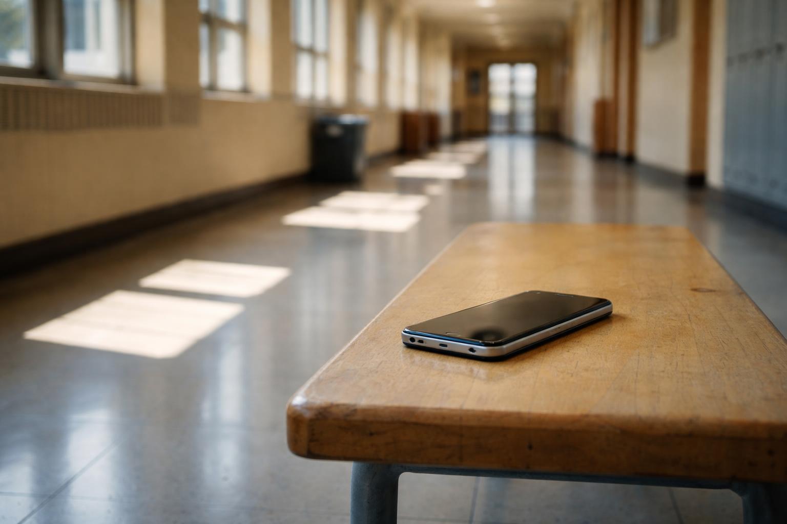 Personne utilisant un smartphone pour consulter sa messagerie académique