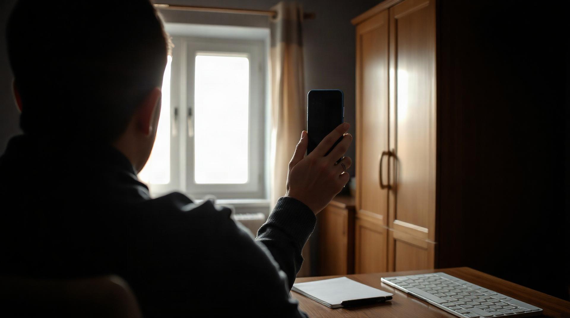Une personne configurant son smartphone pour accéder à sa messagerie professionnelle